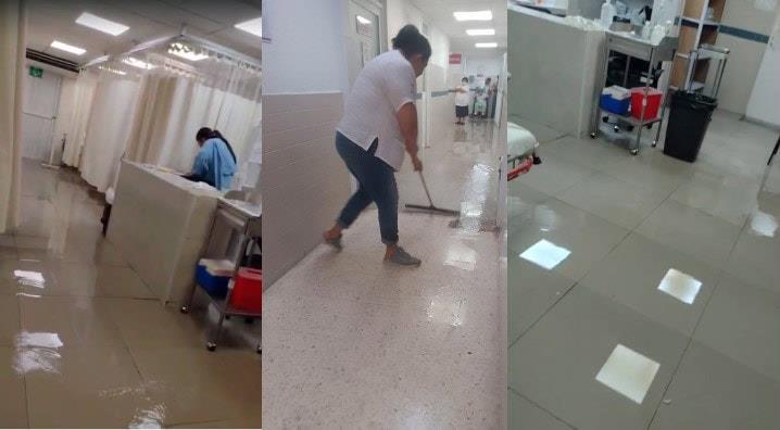 Centro de Especialidades del ISSET sufre anegaciones tras lluvias Centro de Especialidades del ISSET sufre anegaciones tras lluvias