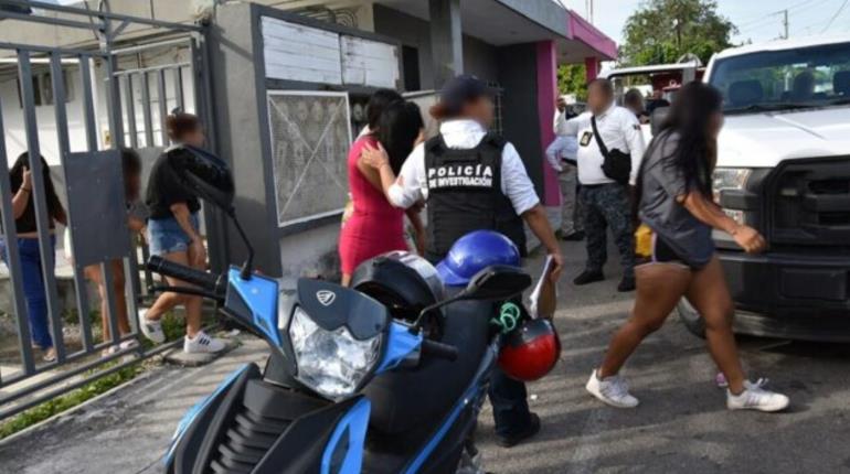 Fuerzas estatales y federales, rescatan a 26 mujeres víctimas de trata en Quintana Roo