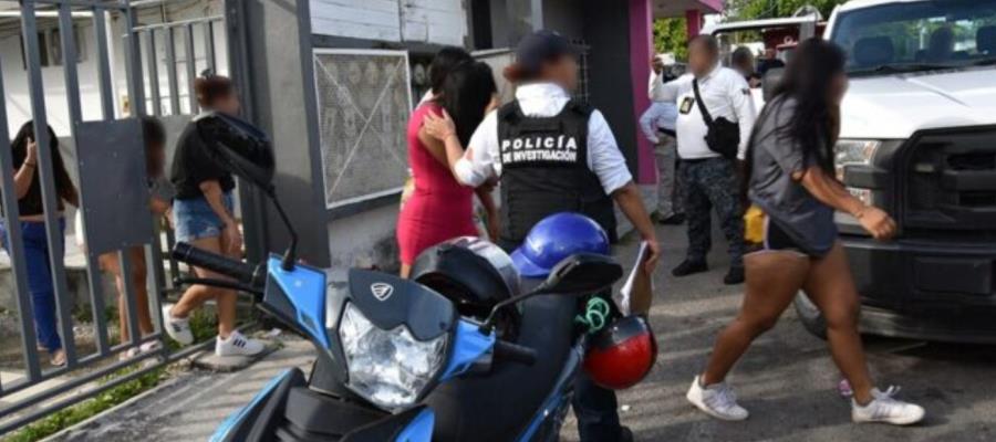 Fuerzas estatales y federales, rescatan a 26 mujeres víctimas de trata en Quintana Roo