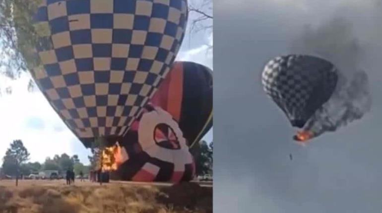 Incendio de globo aerostático durante festival de Zacatecas deja un muerto