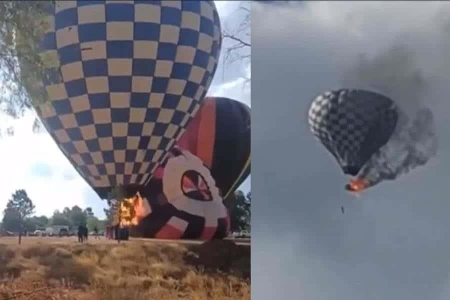Incendio de globo aerostático durante festival de Zacatecas deja un muerto Incendio de globo aerostático durante festival de Zacatecas deja un muerto