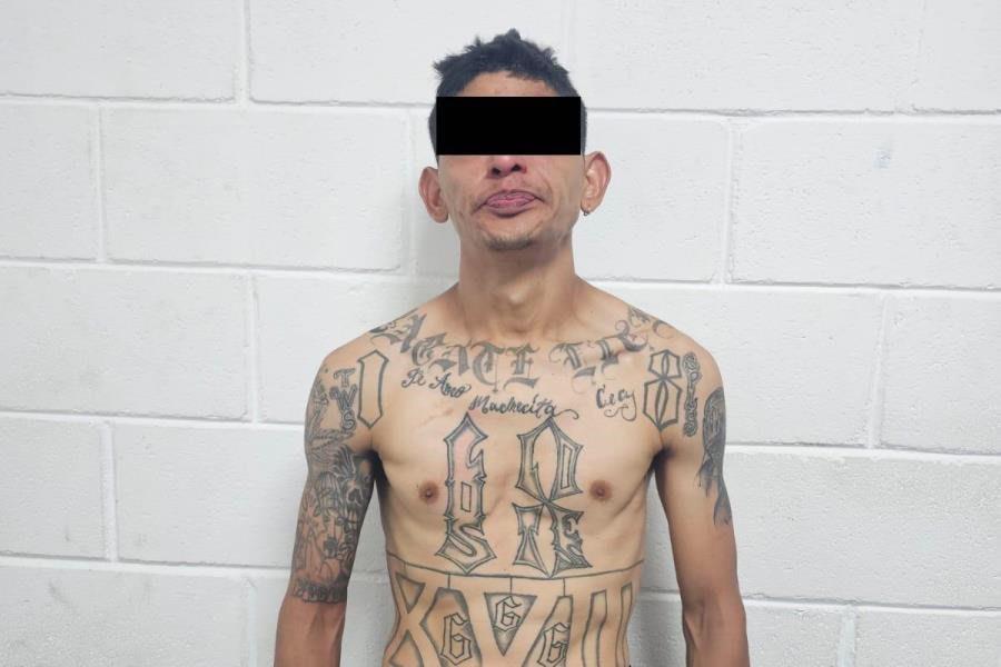 Detienen a integrante de la pandilla ´Barrio 18´ de El Salvador en Chiapas Detienen a integrante de la pandilla ´Barrio 18´ de El Salvador en Chiapas