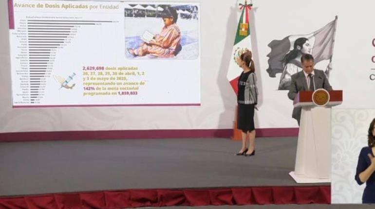 Tabasco en cuarto lugar de cumplimiento de la meta de vacunación en semana nacional