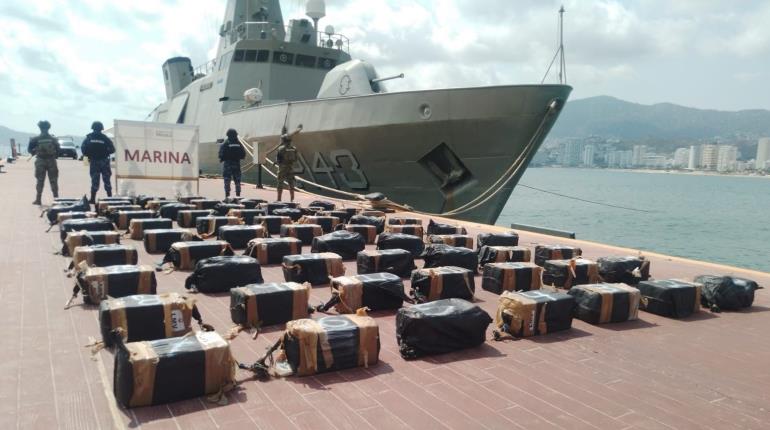 Decomisan 1.3 toneladas de presunta cocaína en costas de Guerrero