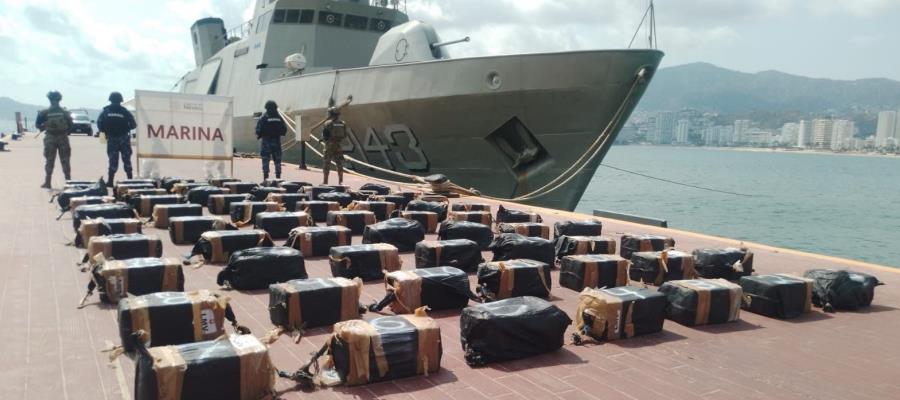 Decomisan 1.3 toneladas de presunta cocaína en costas de Guerrero Decomisan 1.3 toneladas de presunta cocaína en costas de Guerrero