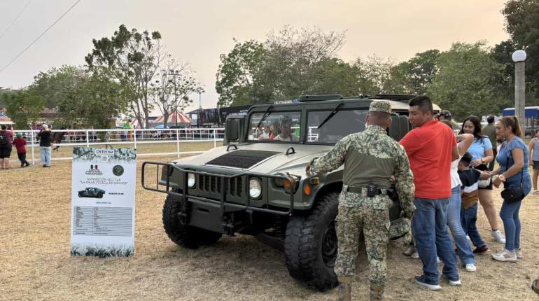 Exposición militar continuará abierta al público en el Parque Tabasco hasta el 31 de mayo