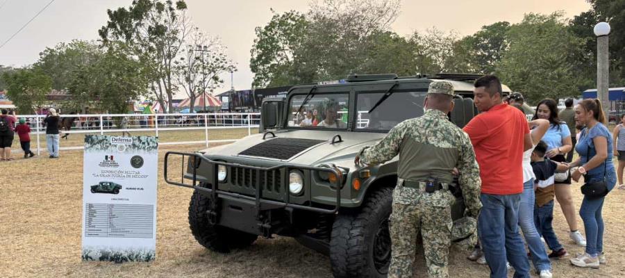 Exposición militar continuará abierta al público en el Parque Tabasco hasta el 31 de mayo Exposición militar continuará abierta al público en el Parque Tabasco hasta el 31 de mayo