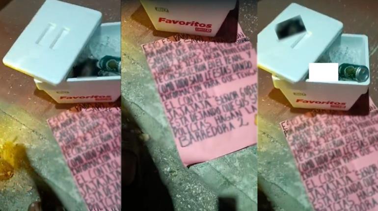 Abandonan hielera con cabeza humana en puente de El Carmen en Nacajuca