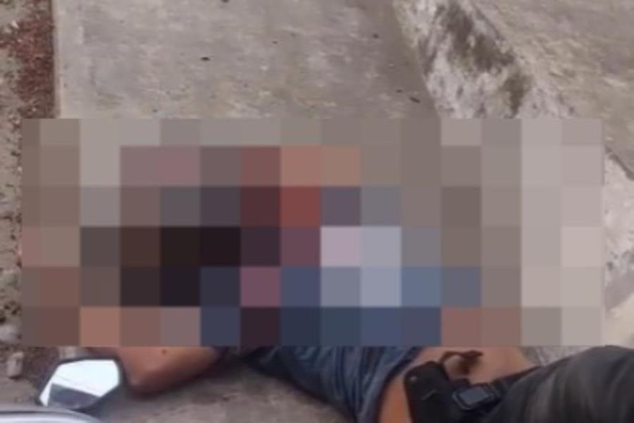 Matan a motociclista en Santuario 2da, Cárdenas y dejan manta con amenaza Matan a motociclista en Santuario 2da, Cárdenas y dejan manta con amenaza
