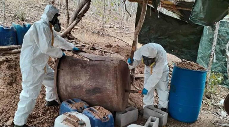 Asestan golpe de 41 mdp a crimen organizado en Sinaloa al desmantelar dos laboratorios clandestinos