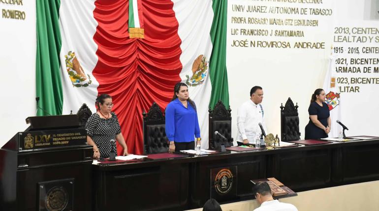 Inicia receso legislativo en el Congreso de Tabasco