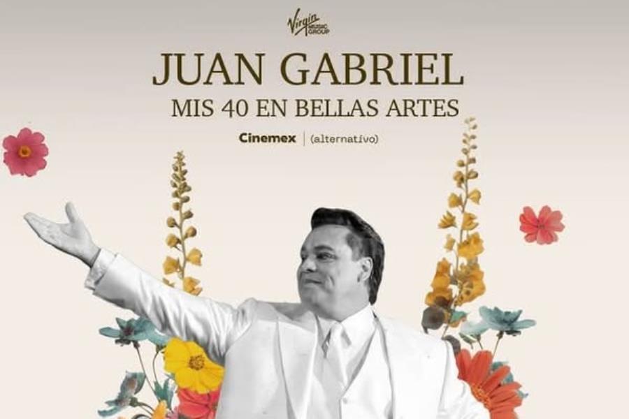 Mis 40 en Bellas Artes de Juan Gabriel se proyectará en Cinemex Mis 40 en Bellas Artes de Juan Gabriel se proyectará en Cinemex