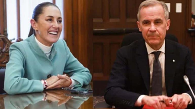 Conversa Sheinbaum con primer ministro de Canadá sobre T-MEC y programa agrícola