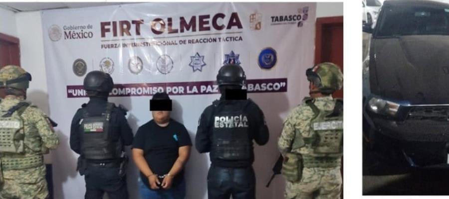 Viajaba con droga en Cunduacán y lo detiene la FIRT Olmeca Viajaba con droga en Cunduacán y lo detiene la FIRT Olmeca
