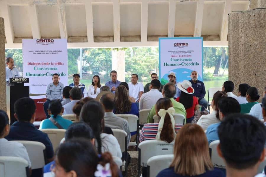 Busca Centro y expertos acciones para lograr "convivencia humano-cocodrilo" en Las Ilusiones Busca Centro y expertos acciones para lograr "convivencia humano-cocodrilo" en Las Ilusiones