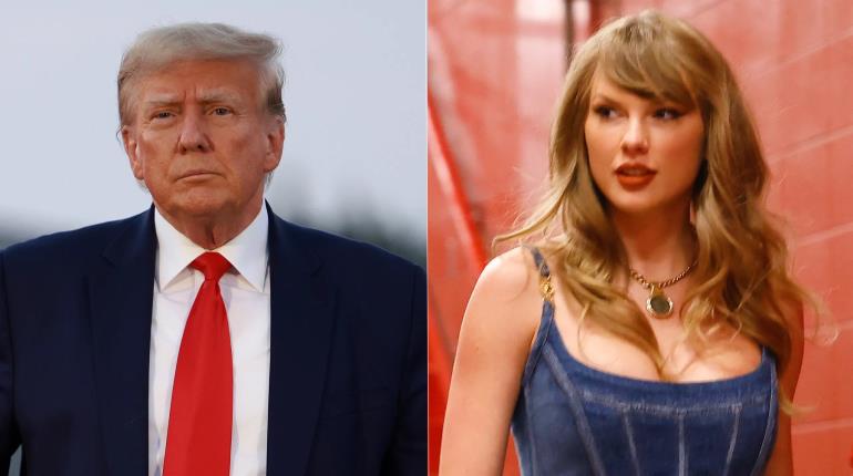 Asegura Trump que él bajó la popularidad de Taylor Swift