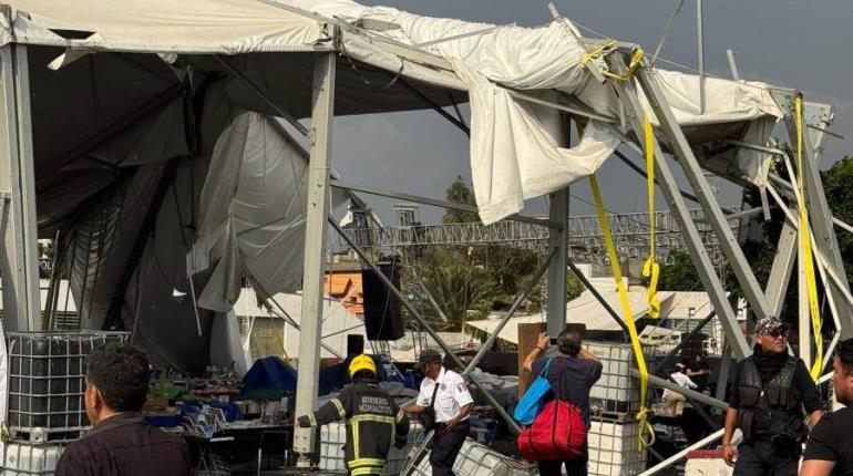 Colapsa domo durante Feria del Libro en Edomex; 5 personas resultan heridas