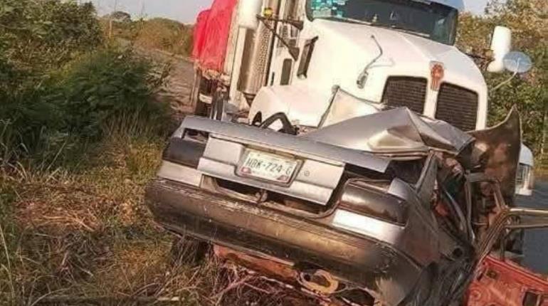 4 personas pierden la vida en accidente carretero en Emiliano Zapata