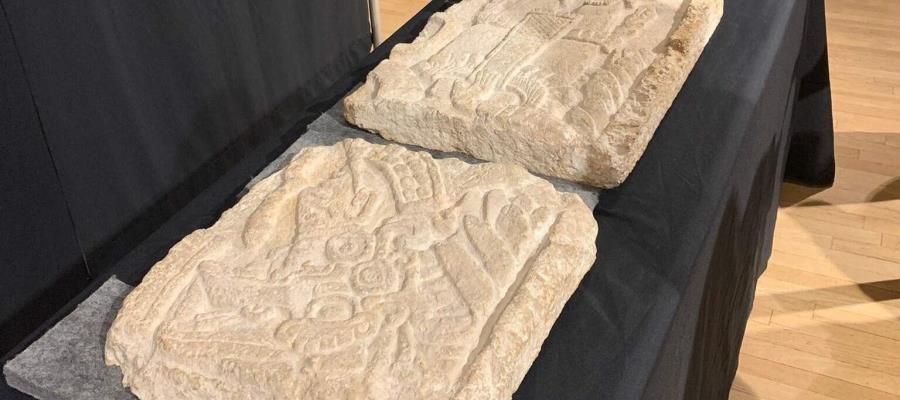 Recupera México fragmento de panel maya que estaba en EE. UU. Recupera México fragmento de panel maya que estaba en EE. UU.