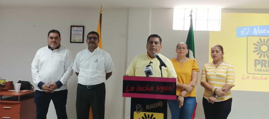 Mando único no va a funcionar vaticina PRD Tabasco