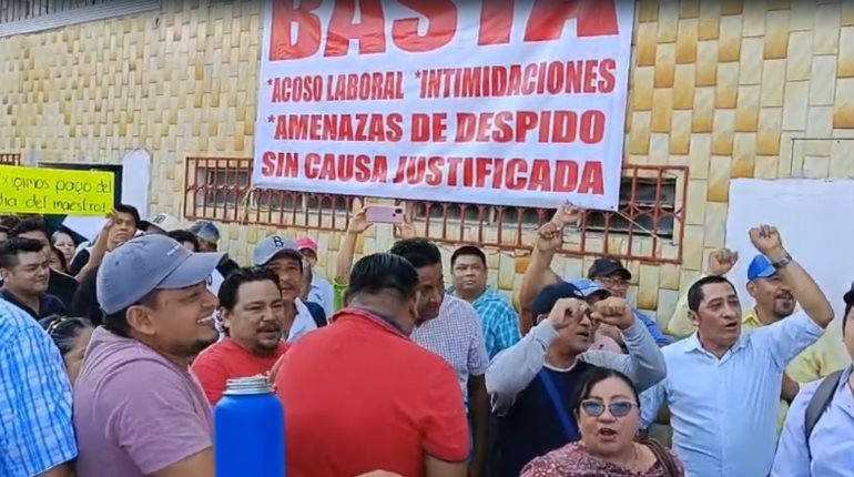 Demandan trabajadores del Cecyte prestaciones indebidas; Dirección General se dice "en quiebra"
