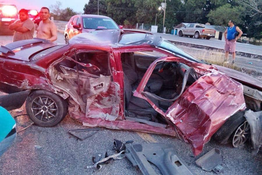 Se registra fuerte accidente en la Villahermosa – Macuspana Se registra fuerte accidente en la Villahermosa – Macuspana
