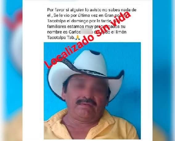 Hallan sin vida a reportado como desaparecido en Tacotalpa Hallan sin vida a reportado como desaparecido en Tacotalpa
