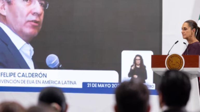 Critica Sheinbaum "preocupación" de Calderón que no habrá intervención de EE.UU. en México