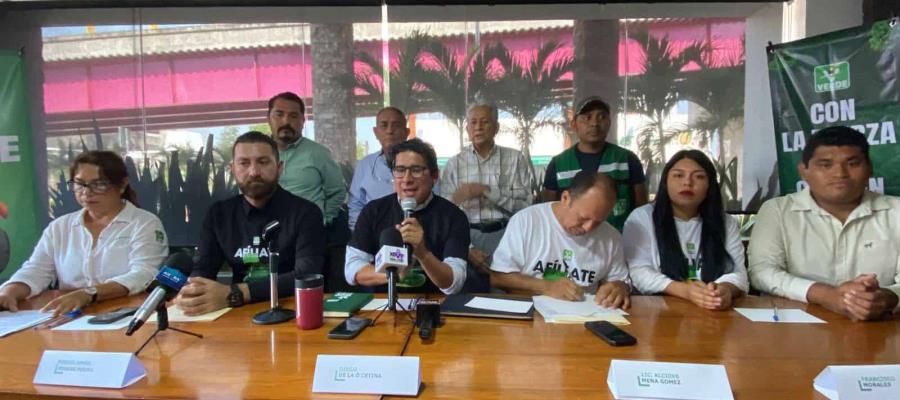 Anuncia PVEM Tabasco campaña de afiliación Anuncia PVEM Tabasco campaña de afiliación