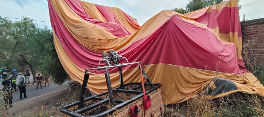 Se desploma globo aerostático que sobrevolaba Teotihuacán; hay 12 heridos