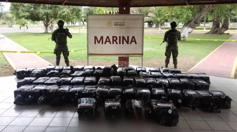 Asegura Marina 1.28 toneladas de cocaína en costas de Michoacán