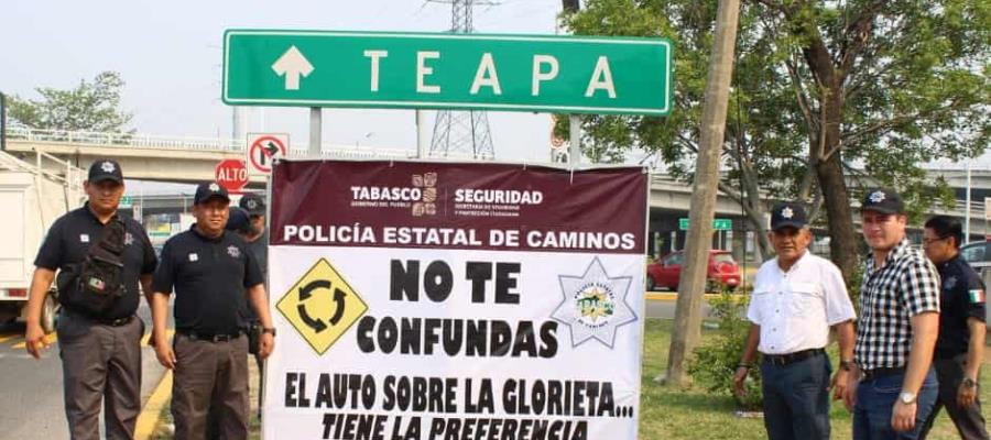 Intensifican campaña de concientización sobre circulación vehicular en glorieta del distribuidor vial de Guayabal Intensifican campaña de concientización sobre circulación vehicular en glorieta del distribuidor vial de Guayabal