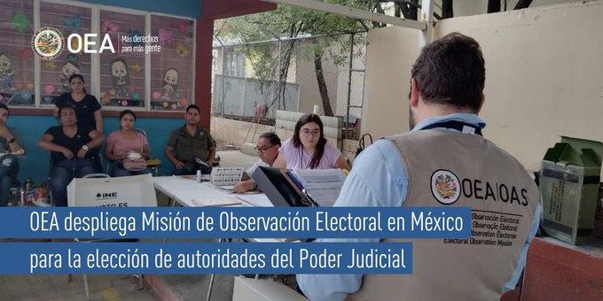 OEA despliega misión de observadores para la elección judicial OEA despliega misión de observadores para la elección judicial