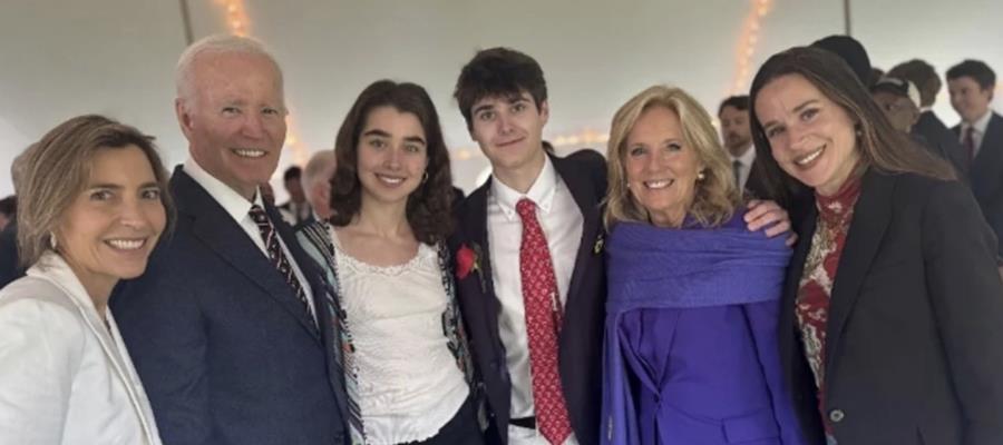 Reaparece Biden en graduación de su nieto tras diagnóstico de cáncer Reaparece Biden en graduación de su nieto tras diagnóstico de cáncer