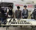 Detienen a 3 con arsenal y narcóticos en Villa Corzo, Chiapas