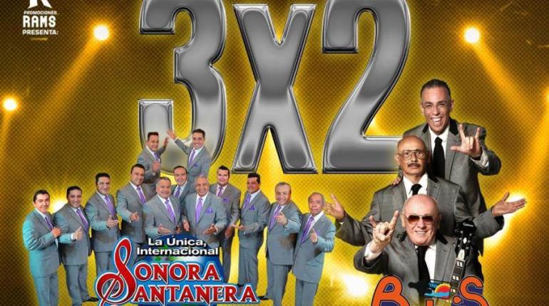 La Sonora Santanera y Los Babys al 3x2 en show en Villahermosa