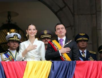 Juramenta Daniel Noboa como presidente de Ecuador por cuatro años más