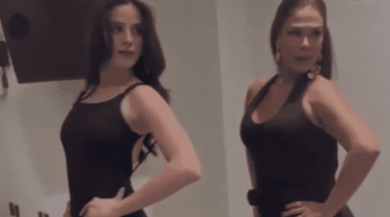 Fátima Bosch se prepara en pasarela con reconocida miss venezolana