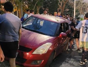 Accidente en Unidad Deportiva ‘El Toreo’ hace visible consumo de bebidas alcohólicas en la zona