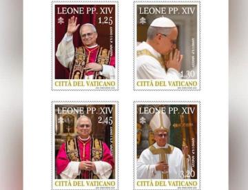 Lanza Vaticano sellos postales por el inicio de pontificado de León XIV