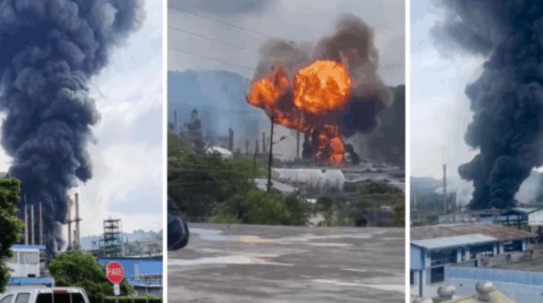 Se incendia la refinería más importante de Ecuador