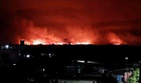 Incendio consume varias hectáreas durante la madrugada en Tamulté de las Sabanas