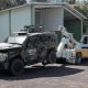 Se quema vehículo en Usumacinta producto de un cortocircuito