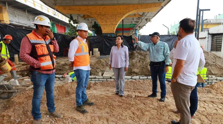 Al 80% segunda etapa de rehabilitación del colector pluvial del tianguis campesino: Centro