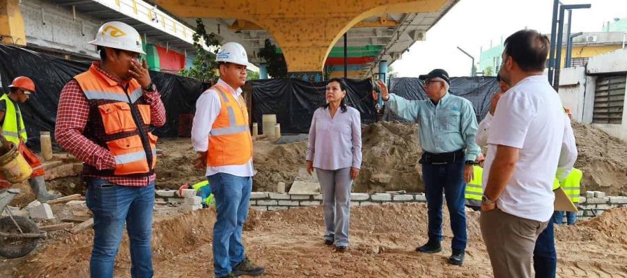 Al 80% segunda etapa de rehabilitación del colector pluvial del tianguis campesino: Centro Al 80% segunda etapa de rehabilitación del colector pluvial del tianguis campesino: Centro