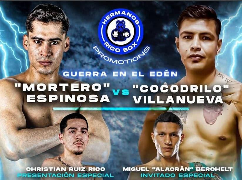 "El Alacr&aacute;n" Berchlet y "El Divino" Espinosa, boxeadores invitados especiales en la "Guerra en el Ed&eacute;n"
