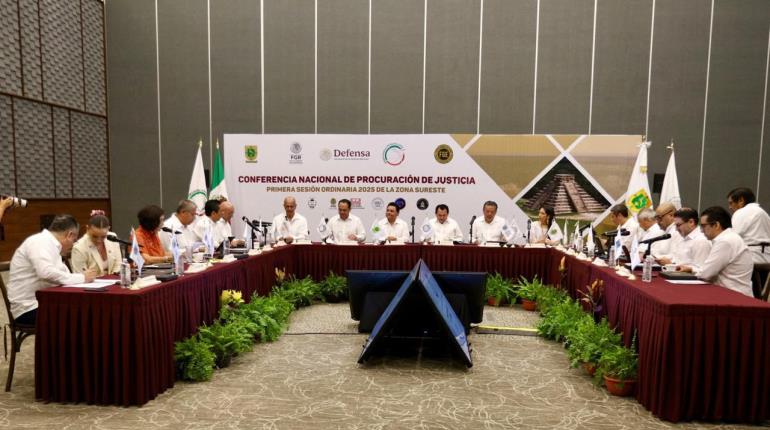 Conferencia Nacional de Procuración de Justicia celebra su primera sesión ordinaria en la zona sureste