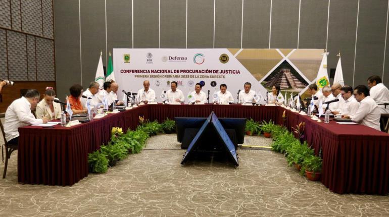 Conferencia Nacional de Procuración de Justicia celebra su primera sesión ordinaria en la zona sureste