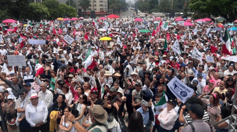 Protestan en CDMX por el domingo negro, día de la elección judicial