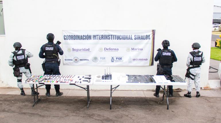 Aseguran armas, droga y vehículos durante operativos en Sinaloa